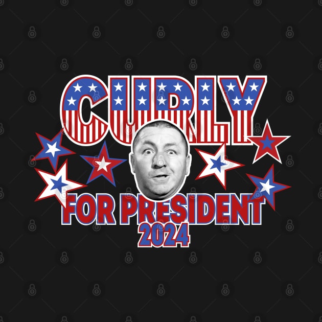 Curly For President 2024 by Treasured Trends