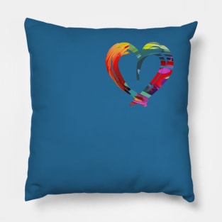 Abstract heart small logo Pillow