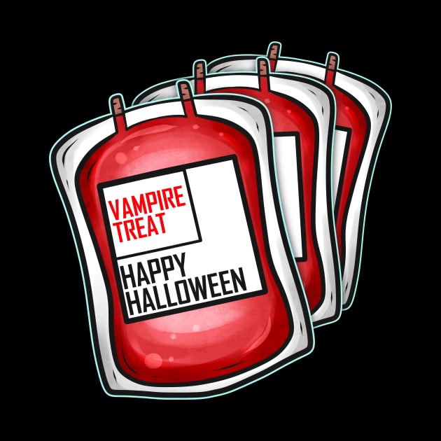 Blood Sample Blood Bag Bank Vampire Treat For Halloween by SinBle