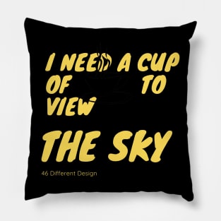 I need a cup of COFFEE to view the SKY Stargazing Pillow