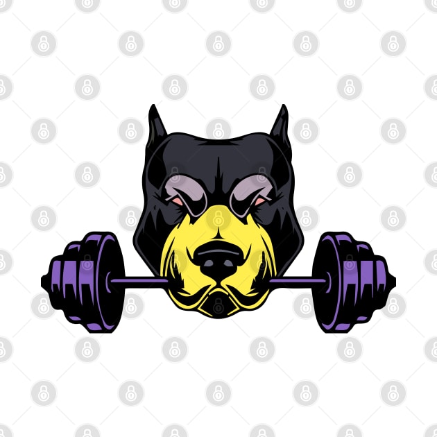 Dog Carrying Dumbell by Right-Fit27