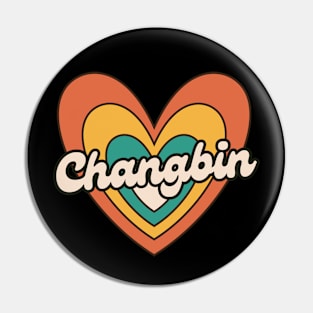 Retro Love Changbin SKZ Pin