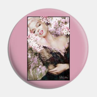 Marilyn Cherry Blossoms Pink Bright Pin