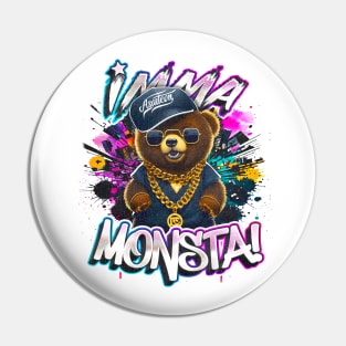 Imma Monsta! BEAR | Whitee | by Asarteon Pin