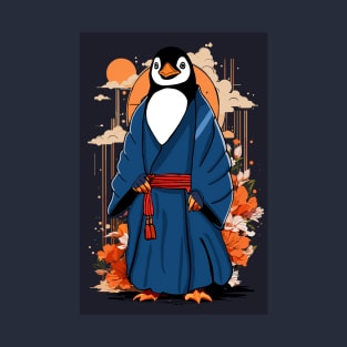 Japanese kimono penguin T-Shirt