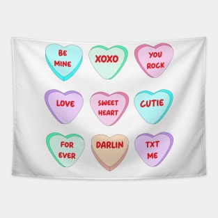 Candy Sweet Hearts Love Valentines Day Tapestry