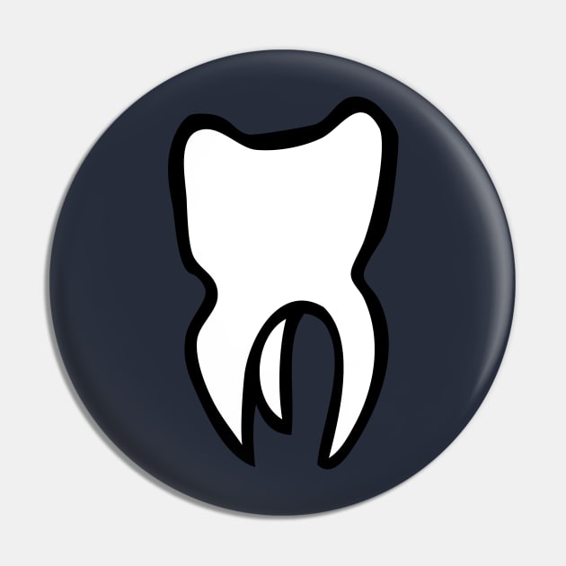 tooth Pin by Huggy Mauve