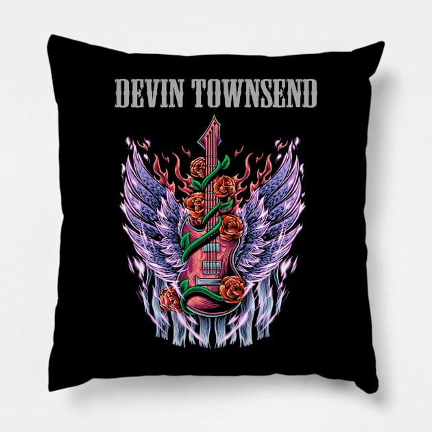 DEVIN TOWNSEND VTG Pillow by Bronze Archer