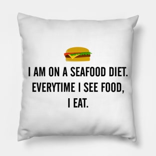 Seafood Diet Pillow