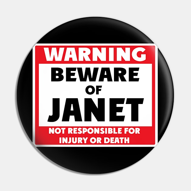 Beware of Janet Pin by BjornCatssen