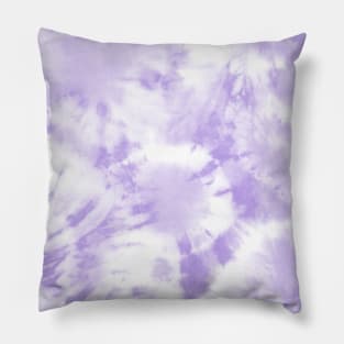 Purple and White Pastel Tie-Dye Pillow