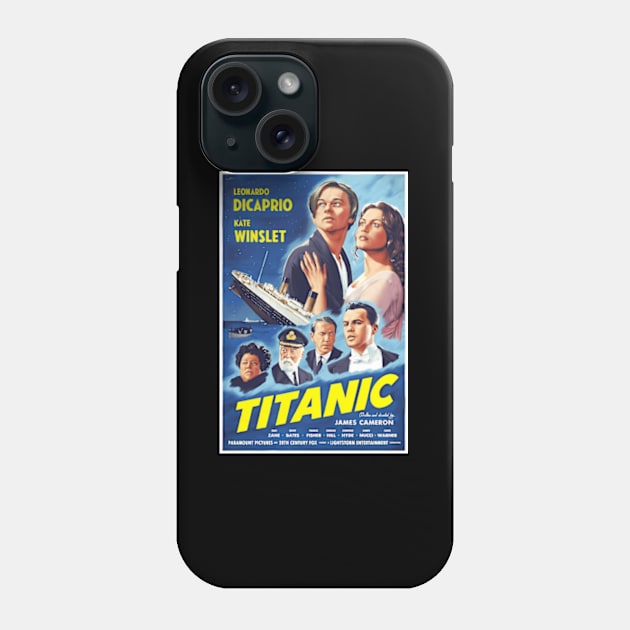 Titanic - 1997 American Romc Disaster Film Phone Case by binchudala