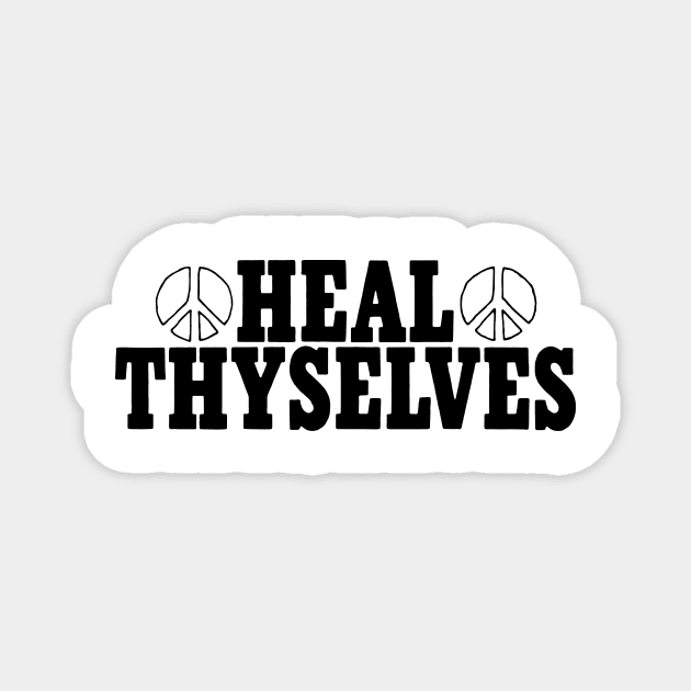 HEAL THYSELVES Magnet by TheCosmicTradingPost