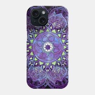 Celtic Mandala, purple Phone Case