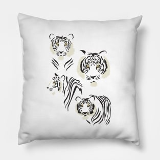 Tiger Pattern in Orange Pillow