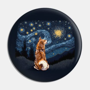 Cheems and the starry night Pin