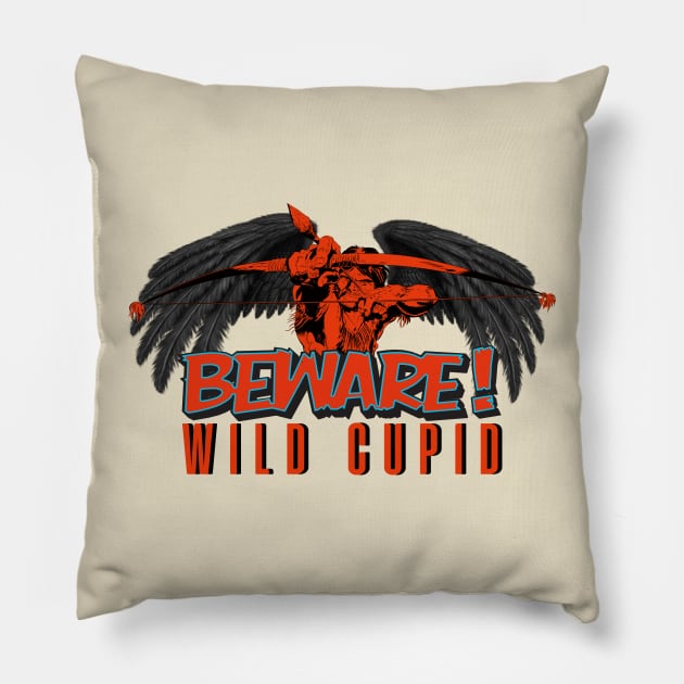 BEWARE (brutal dark angel ver.) Pillow by AlexxElizbar