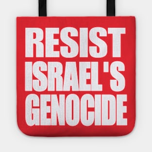 RESIST ISRAEL'S GENOCIDE - White - Double-sided Tote