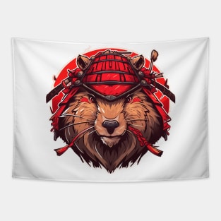 beaver samurai Tapestry