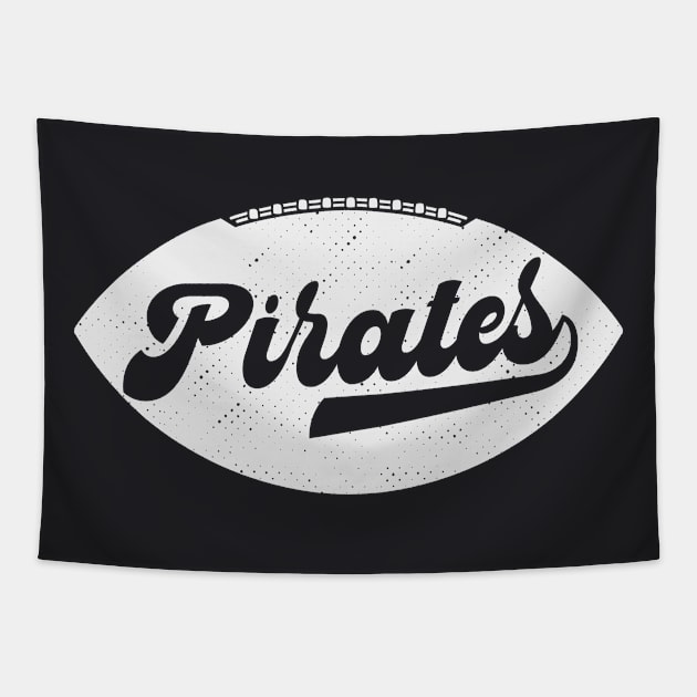 Retro Pirates Football Tapestry by SLAG_Creative