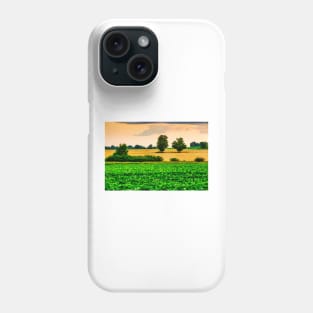 Two Trees In Wheat Field 2 Phone Case