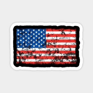 American Flag T-Shirt Magnet