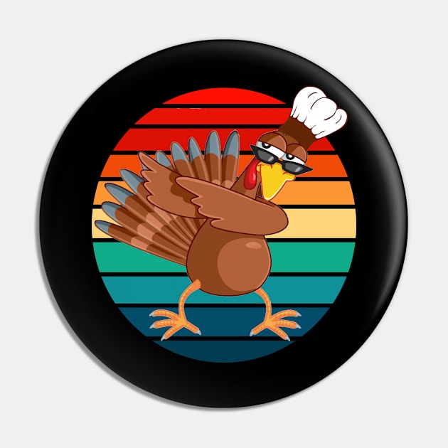 Happy Thanksgiving Turkey Day Funny Gift Pin by karascom