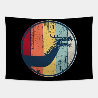 Dragon Boat Paddling Retro Look Tapestry