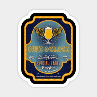 Beer O'clock Logo Design Magnet