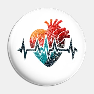 Heart Art Pin