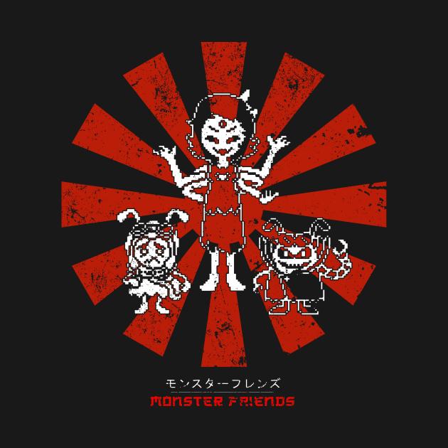 Monster Friends Undertale Retro Japanese by Nova5