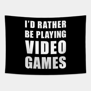 Rather Be Playing Video Games Tapestry