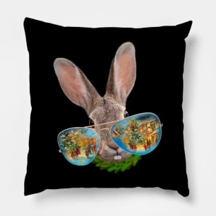 Happy New Year! rabbits Pillow