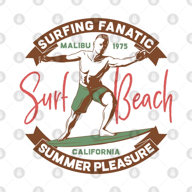 Surfing fanatic summer pleasure by Design by Nara