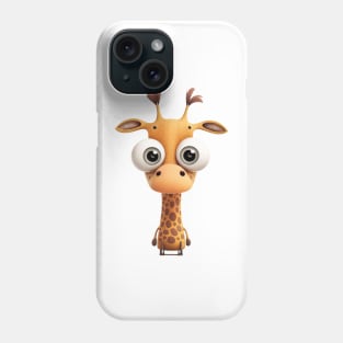 Giraffe Cute Adorable Humorous Illustration Phone Case