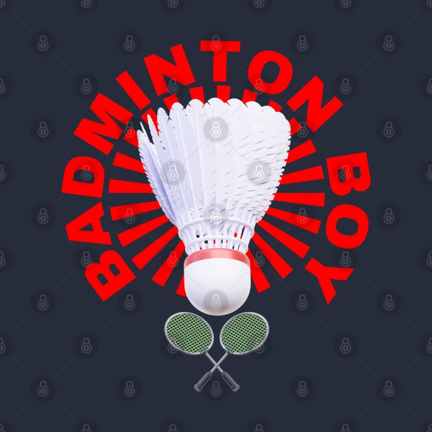 Badminton Boy - Badminton Player by Millusti