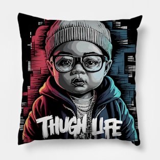 Bold Cool Thug Baby Life Design Pillow