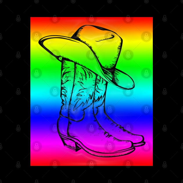 Western Era - Cowboy Boots and Hat by The Black Panther