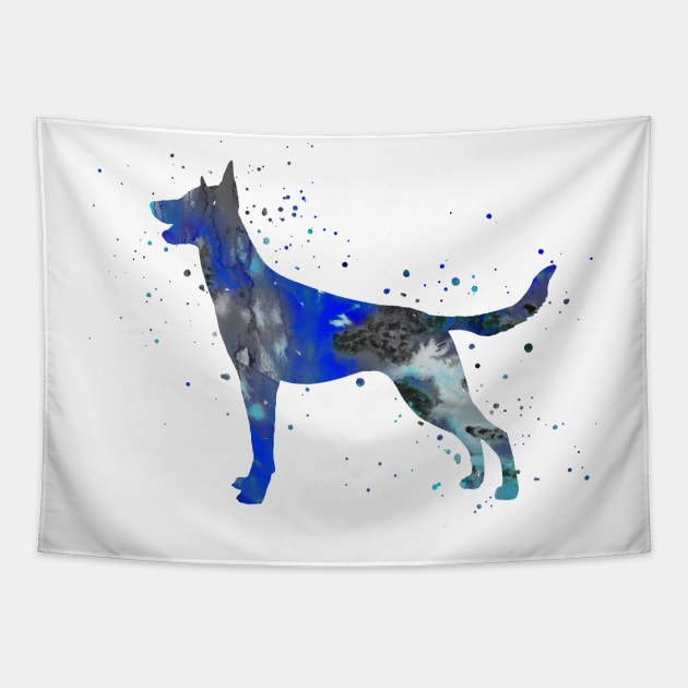 Belgium Malinois Tapestry by RosaliArt