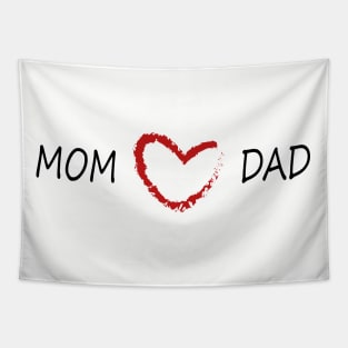 MOM love DAD Tapestry