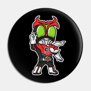 Kamen Rider Stronger Chibi Style Kawaii Pin