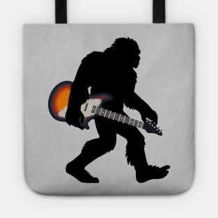 bigfoot love guitar Tote