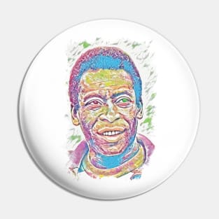 PELE - The Legend - Abstract Portrait Pin