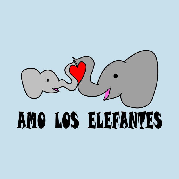 Amo los elefantes - I love elephants by JenTiger