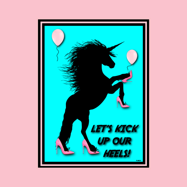 KICK IT UP UNICORNS by PETER J. KETCHUM ART SHOP