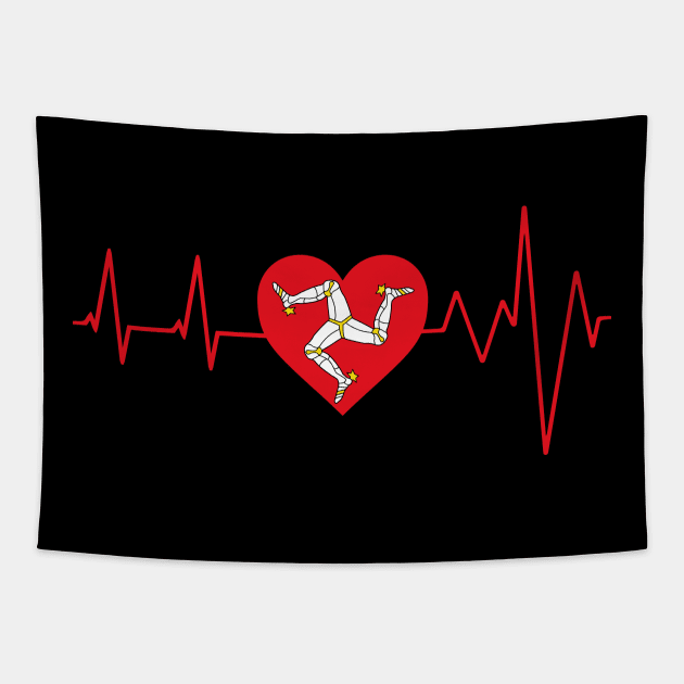 Isle of Man Heartbeat Tapestry by biggeek