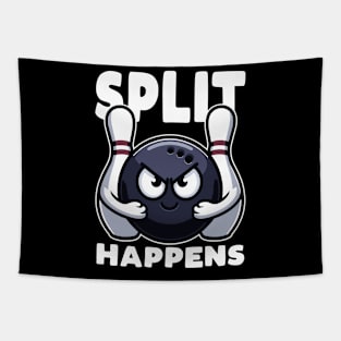 Split Happens Bowling Funny Tapestry