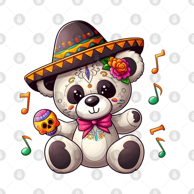 Cute Bear Day of the Dead Kawaii by Teddy Club