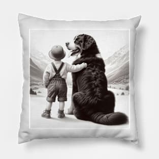 Bernese mountain dog Pillow