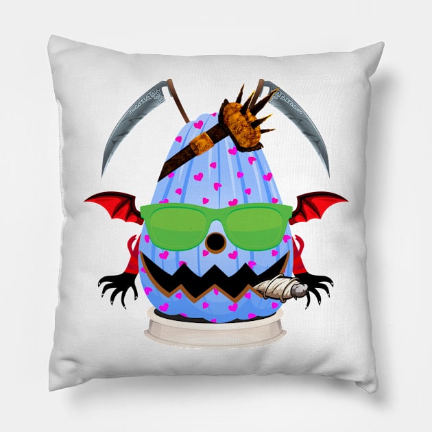 Spooky Halloween Pumpkin Head Pillow by HALLOWEEN SUBLIMATION